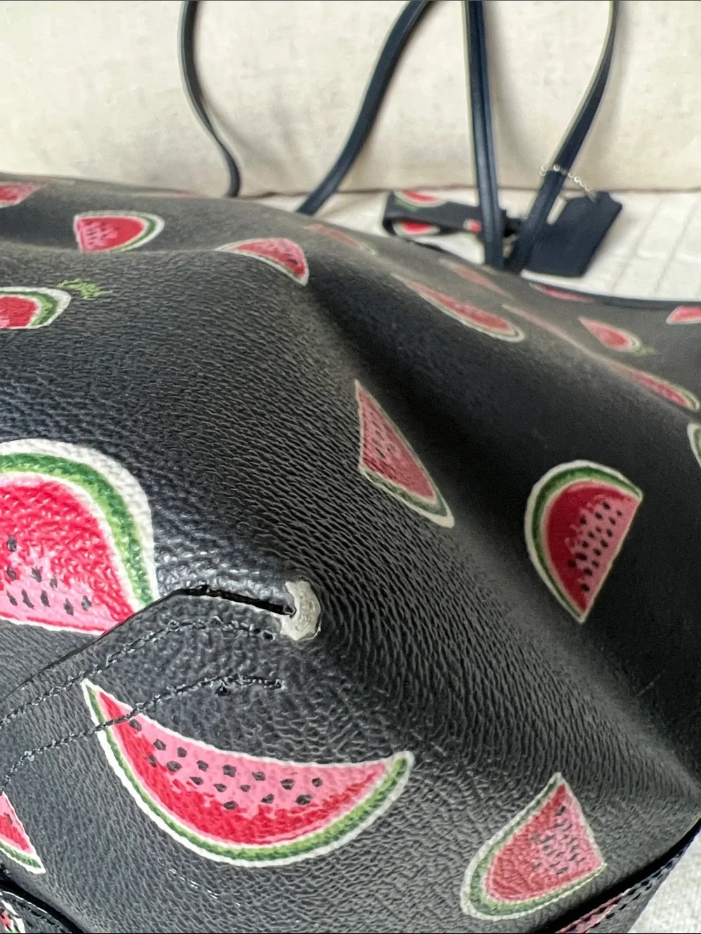 Coach Metro Navy Watermelon Print Tote, Reversible